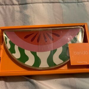 Bando Watermelon Trinket Tray Dish New in Box 2022 Ceramic Watermelon Slice